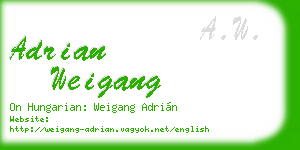 adrian weigang business card